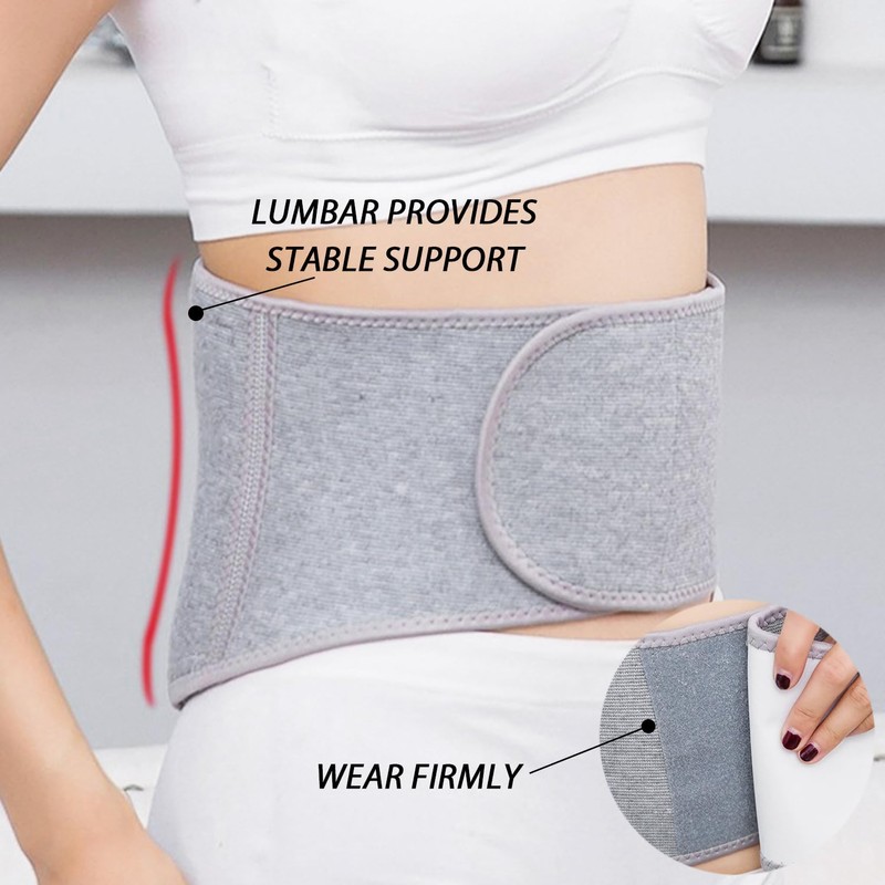 COACOM 1 Piece Light Grey Back Support Belt, Back Brace,