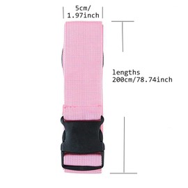 Dinghaole 4pcs Luggage straps one word luggage strap packing strap luggage bundling rope luggage straps fixed straps