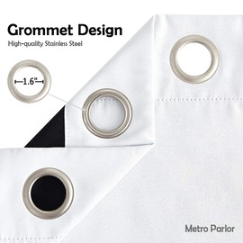 Metro Parlor Ombre Full Blackout Curtains 63 Inches Long 2 Panels for Living Room Bedroom Teal White Moroccan Geo Patterned Room Darkening Thermal Insulated Grommet Top Window Treatment Drapes,52x63