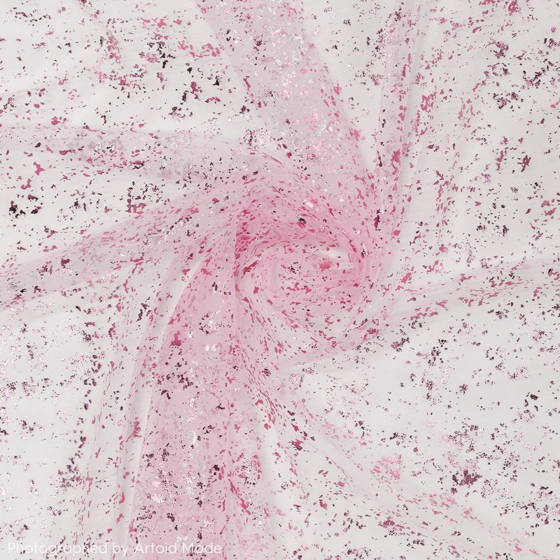 Artoid Mode Pink Gold Gauze Table Runner 70x300 cm, Glitter