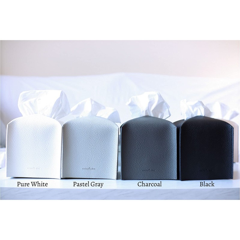 Tissue Box Cover Holder with Bottom Belt by Carrot's Den