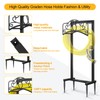 Shomextol Garden Hose Holder -Upgraded Hose Holder Holds,Freestanding Heavy Duty