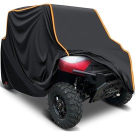 UTV Cover 4 Seater, StarknightMT Waterproof Cover Compatible with Polaris Ranger Crew 1000 900 570 800 General RZR Talon Teryx 4-Door with Reflective Strips Heavy-Duty 420D UTV Full Weather Cover