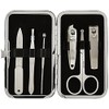 Brownlow Gifts Black and White Manicure Set, 6-Piece, Geometric Black