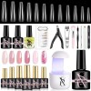 SXC Cosmetics Extension Gel Nail Kit w/ Mini Nail Lamp,