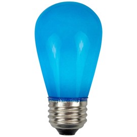 Northlight Pack of 25 Opaque LED S14 Blue Christmas Replacement Bulbs