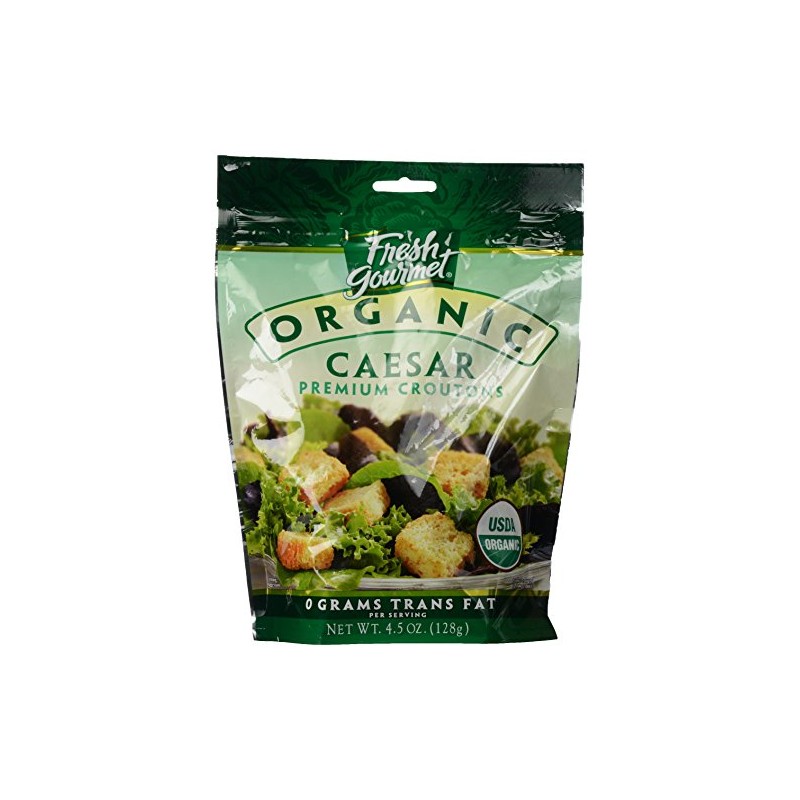 Fresh Gourmet Organic Parmesan Caesar Croutons, 4.5 Ounce -- 9