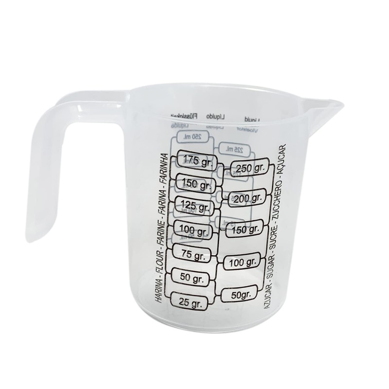 Plastic Measuring Jug Multi-Purpose Jug for Flour, Ground Almonds, Sugar,