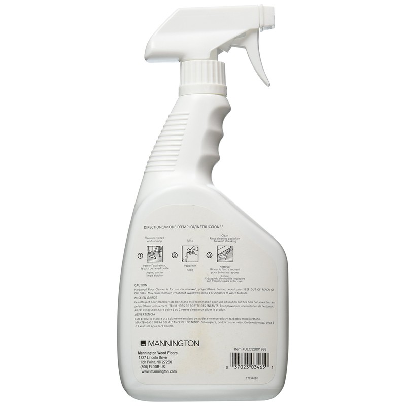 Mannington Ultra Clean 32oz Spray Bottle