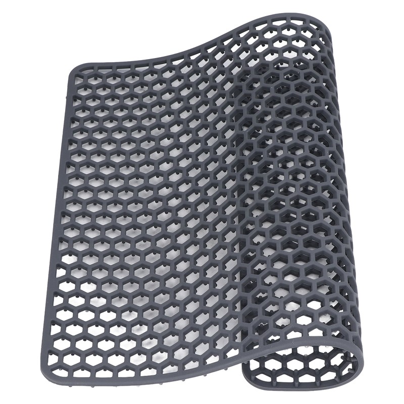 Sink Mat Silicone Durable Grid Design Anti Slip Sink Protection