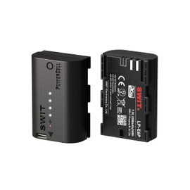 PowerCell LP-E6P SWIT, Uses Premium Japanese Cell, USB-C Charger, Canon EOS C50/R/R5/R5M2/R6/R6M2/R6M3/R7/R7M2/5DM2/5DM3/5DM4/5DS/5DS R/6D/6DM2/7D/7DM2/60D 70D/80 Compatible with D/90D/ZCAM E2C /E2N Black Magic Design (BMD) BMPCC 4K/6K