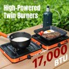 SHINESTAR Portable Camping Stove with Carrying Bag, 17000 BTU 2