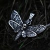 Bray Wyatt The Fiend Stainless Steel Moth Logo Pendant Necklace