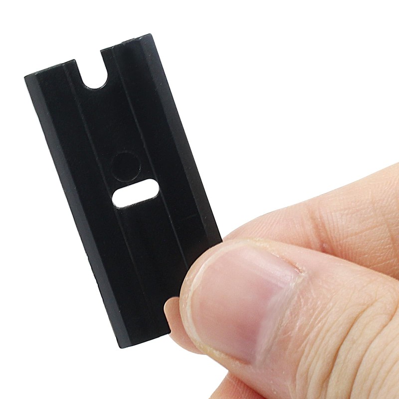 PHITUODA 100pcs Plastic Razor Blades, Double Edged Plastic Blades, Safety