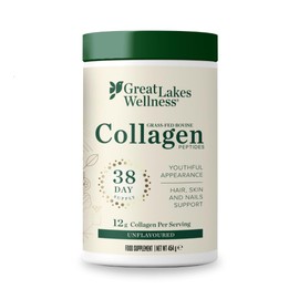 Great Lakes Wellness Collagen Peptides Powder for Skin, Hair, Nails, Joints & Digestion - Unflavored - 22 Servings (Pack of 1)