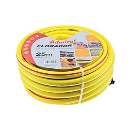Admiral Water Hose 25 m Kink Resistant 3/4 Inch with 2 GK Couplings and Clamps