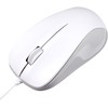 Elecom M-K6URWH/RS Mouse, Wired Medium, 3 Buttons, USB, Optical, White,