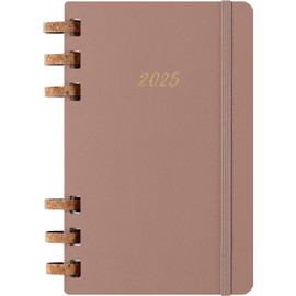 Moleskine Weekly & Monthly Planner, 12-Month Weekly and Monthly Planner, Hard Cover and Elastic Closure, Crush Almond Colour, Large Format 15 x 21 cm