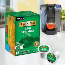 Twinings Twinings Irish Breakfast Black Tea 72 K-Cup Pods for Keurig, 12 Count (Pack of 6), Robust, Strong, Bold Flavour, Caffeinated, Enjoy Hot or Iced