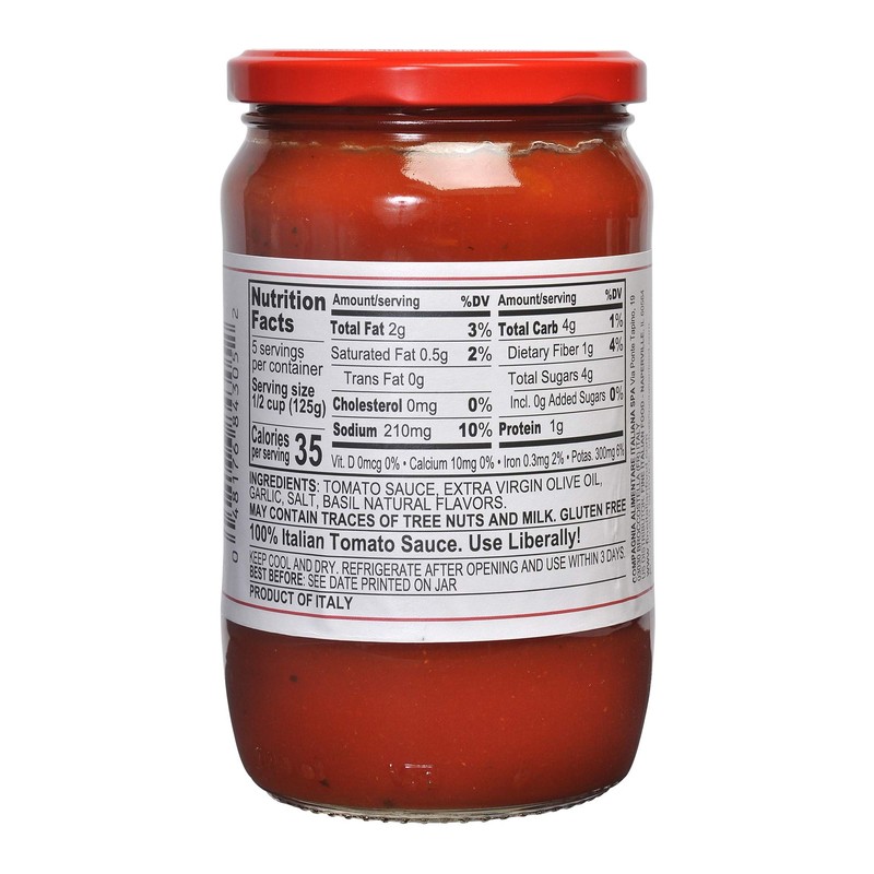 Mantova Italian Tomato Basil Sauce 24 ounce (Pack of 2),