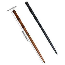 Honbay 6PCS Retro Wooden Hair Sticks Bamboo Shape Hair Chopsticks Handmade Wood Hairpin Decorative Hair Holder for Women Hair Accessories (2 Color)