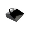 COTTAM Heavy Duty Large Metal Dustpan (Black) With Handle -