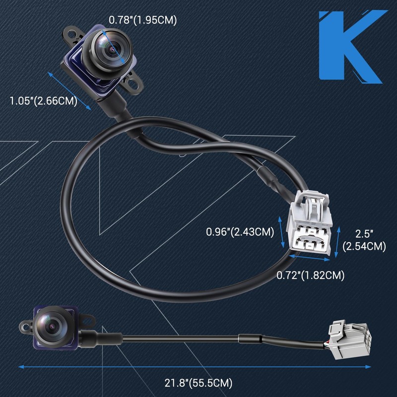 KUTTOLE Rear View Backup Camera Parking Assist Camera Compatible with
