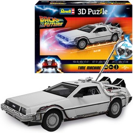 Revell Time Machine 3D Puzzle, Back to the Future Model Making Set, 157 Precision Pieces, Promotes Skill, Attention & Creativity, Impressive Dimensions 349 x 157 x 210 mm, from 10 Years