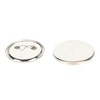 100 Set Pin Back Button Parts Blank Smoothing Metal Durable