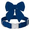LVAOUO Dog Collar with Bowtie - Soft and Comfortable Velvet