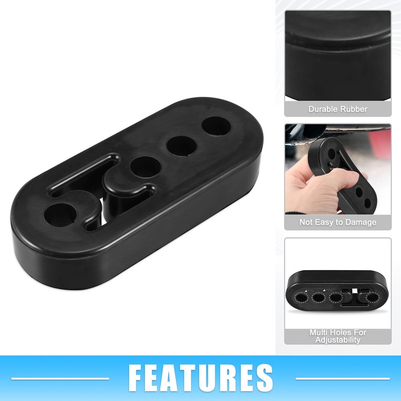 A ABSOPRO Exhaust Bracket Rubber with 4 Hole Silencer Holder