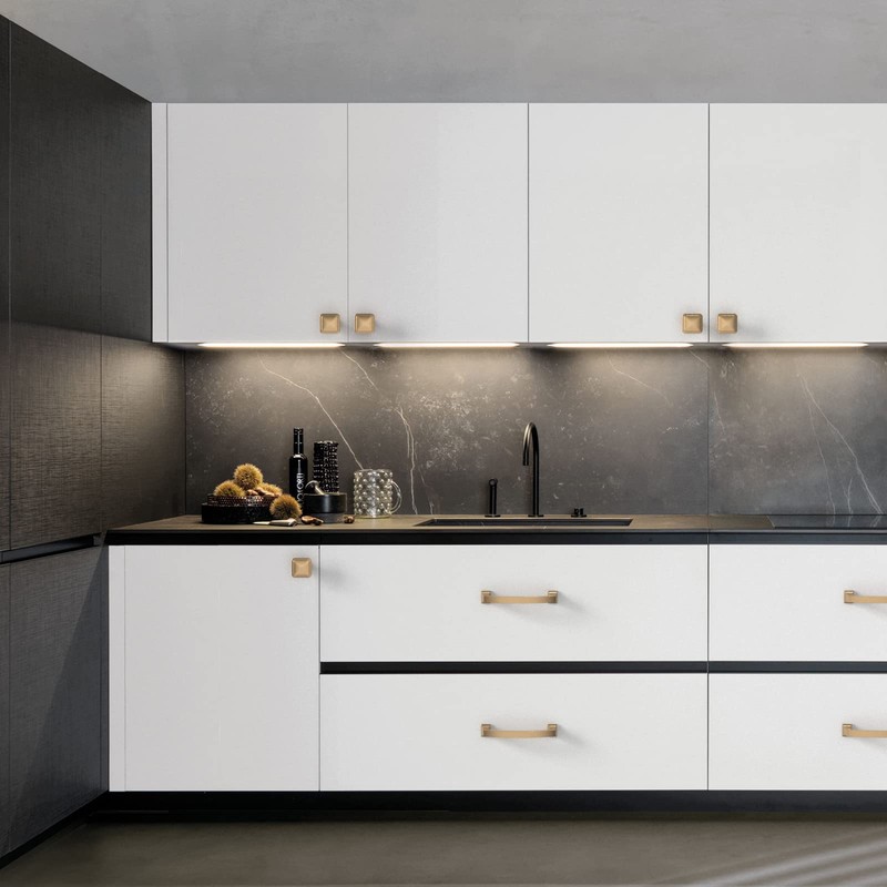 Coinkoly 10 Pack Champagne Bronze Cabinet Pulls 4 Inch(102mm) Hole