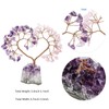 mookaitedecor Love Heart Crystal Stone Tree with Natural Amethyst Grape