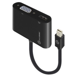 ALOGIC 2 in 1 Mini DisplayPort to HDMI / VGA Adapter (Male to 2 Female) - Premium Series; Supports 4K Ultra HD 3840 x 2160 @ 30Hz