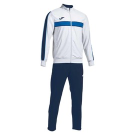 Joma Men's Victory Tracksuit, White/Navy, XL, White/navy blue