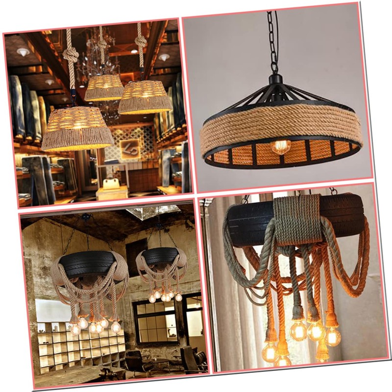 OSALADI Craft Jute Rope String 2pcs Natural Jute Twine 3mm