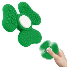 Fidget Spinners, 9 * 9CM Green Clover Design Anxiety Relief Mini Fidget Toys Stress Relievers for Classroom Prizes Relaxation and Family Fun Fidget Toys for Friends and Girlfriends