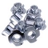 M6 (6mm x 9mm) 4-Pronged Tee Nut - Steel (Pack