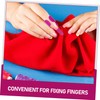 jojofuny 4pcs Fingerthing Fabric Pusher Lightweight Sewing Tools for Accurate