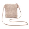 Straw Plait Small One Shoulder Slanted Bag Coin Purses Casual