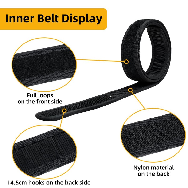 IDOGEAR SPORTS Tactical MOLLE Belt Quick Release Rigger Belt 1.5”/2”