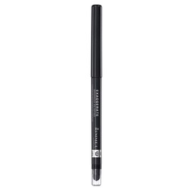 Rimmel Exaggerate Eye Definer, Noir, Pack of 1, Waterproof Long Lasting Easy Twist Up Self-Sharpening Eye Color Pencil
