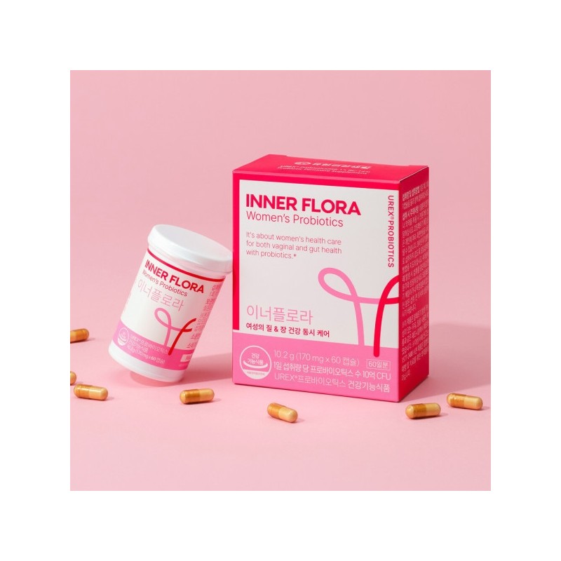 Innerflora Vaginal Lactobacillus Probiotics Renewal Product 60 Capsules / 이너플로라
