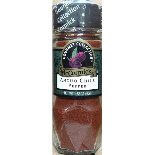 McCormick Gourmet ANCHO CHILE PEPPER 1.62oz (3 Pack)
