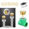 Pack of 10 Brass Plugs, 1/8 1/4 3/8 1/2 3/4