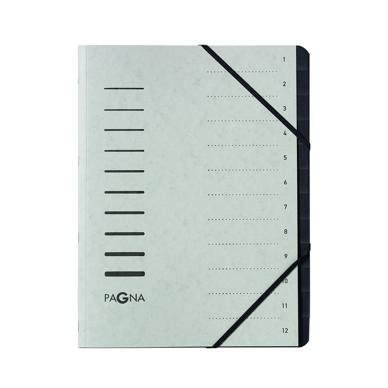 Pagna Trend Folder Set 12 Compartments Assorted Set of 3
