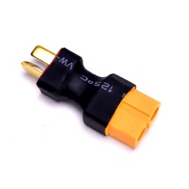 LINSYRC 2 Pairs XT60 to T-Plug Connector RC Male Female Adapter for RC Car Plane Lipo Battery ESC