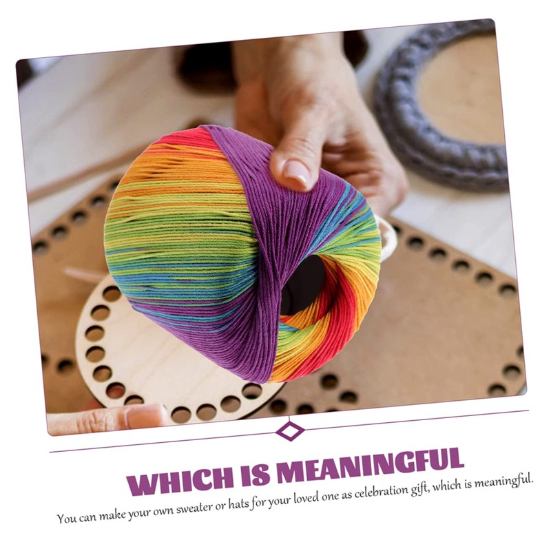 Tofficu Crafts Crochet Yarn Pack Hand Dyed Lace Thread for