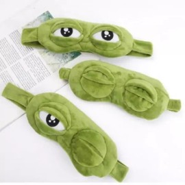 KL12866 슬픈개구리안대 눈가리개 수면안대 캐릭터 아이마스크 Sad Frog Eye Mask Sleep Eye Mask Character Eye Mask [Frog eyes]