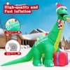 GOOSH 11.8 FT Christmas Inflatables Dinosaur Outdoor Decorations Blow Up